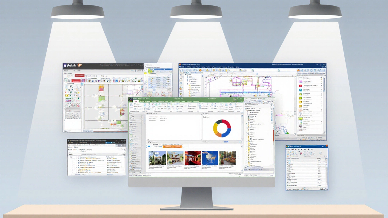 Сравнение интерфейсов пяти программ для дизайна квартиры.
