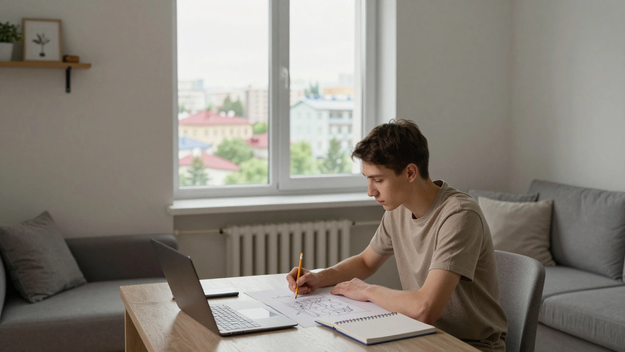 Дизайнер в Казани работает над проектом маленькой квартиры