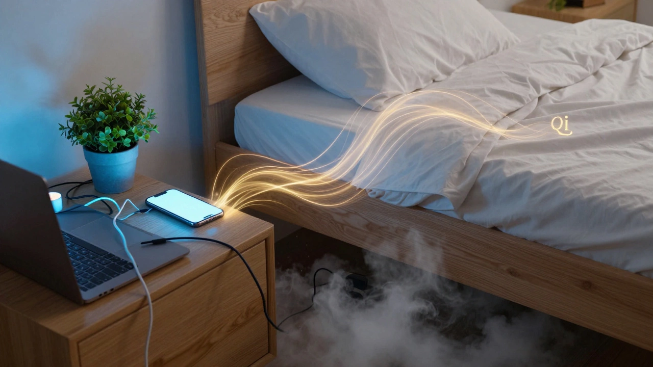 Концептуальное изображение очистки пространства от гаджетов и застоя энергии